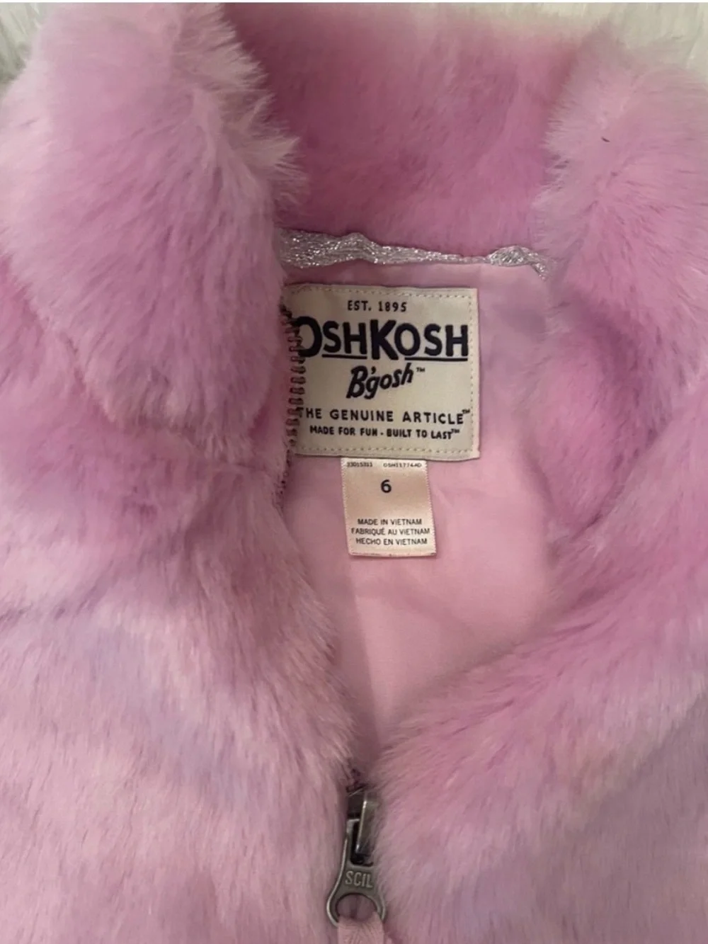 Bundle of Two Used little Girls OshKosh Vests size 6.